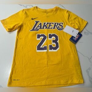 Los Angeles Lakers Youth Nike Lebron James Shirt Retails For $32